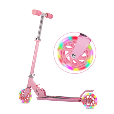 Outdoor 220lbs Girls Kick Scooters CPSC Rear 2 Wheel Kick Scooter