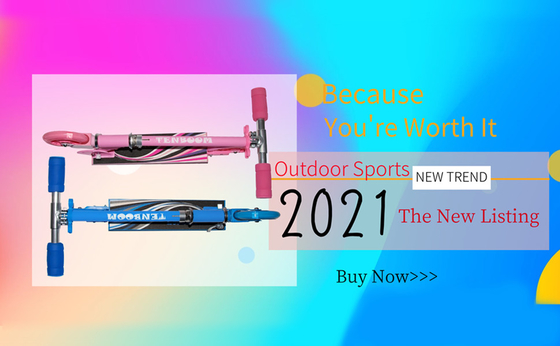 Foldable 80cm Kids Kick Scooters 50KGS Blue Electric Scooter