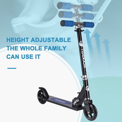 T Tube Folding Two Wheel Kick Scooter Aluminum Alloy For 3-12 Years Children