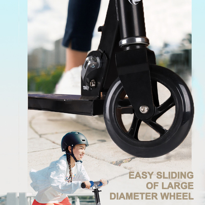 T Tube Folding Two Wheel Kick Scooter Aluminum Alloy For 3-12 Years Children